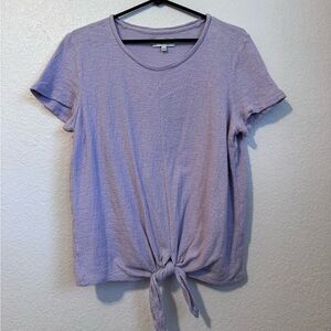 Madewell texture and thread lilac purple shirt medium